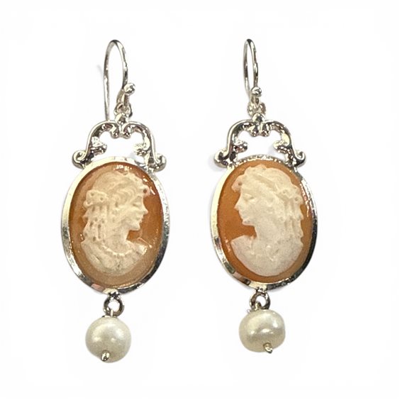 Pendientes Mandile 1922 Mujer Cammei  in Plata Conchiglia 2MORCM38 - 2MORCM38